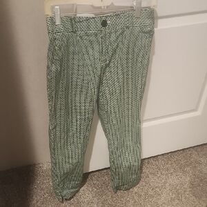 Banana Republic Men's Green Patterned Chinos